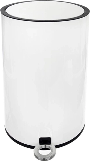 Pedalspand hvid 3 l metal/plast