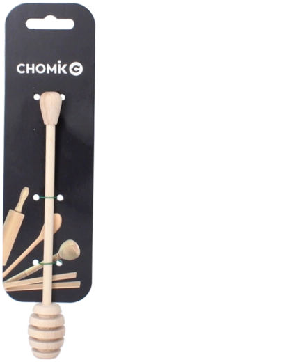 Træskee til honning 18 cm