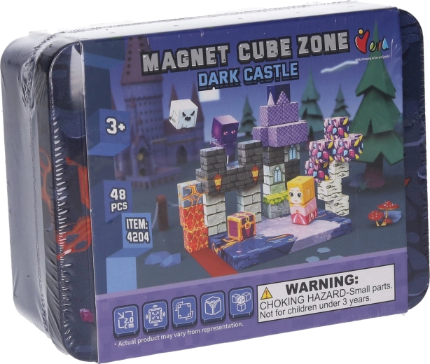 Magnetisk byggesæt Magnet Cube Zone Dark Castle – 48 dele