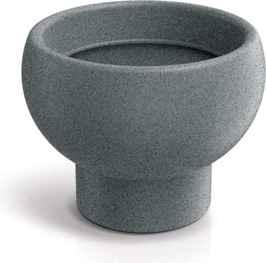 Blomsterkrukke Gane 26 cm granitgrå