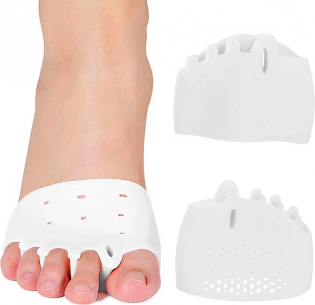 Gel-tåskiller til knyster (hallux valgus) – åndbare silikonekorrektorer (2 stk)