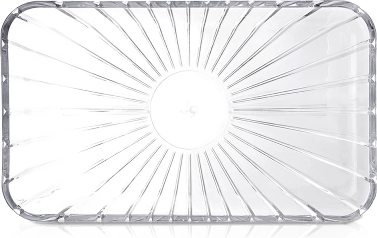 Rektangulær glasbakke 27,5 × 16,5 cm