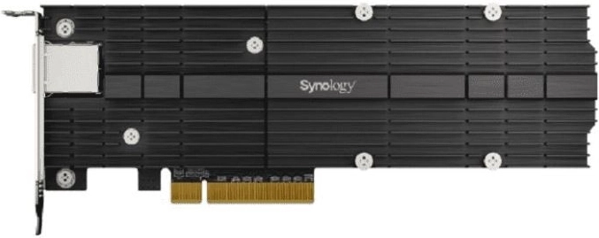 Synology E10M20-T1 netværkskort – kombi M.2 SSD og 10GbE PCIe 3.0 x8 NVMe