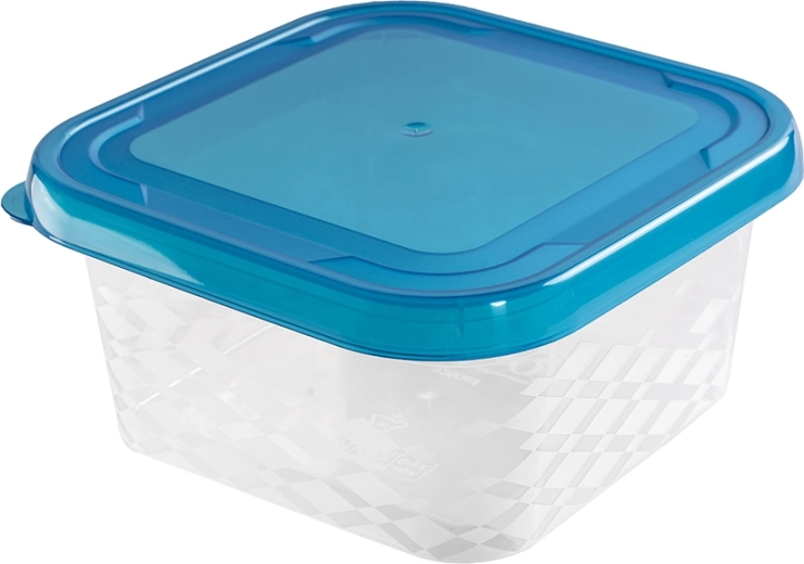 Firkantet madboks Blue Box 1,25 l (blå)