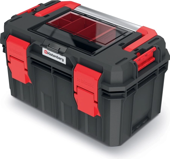 Værktøjskuffert med organizer Kistenberg S Block ALU 450 × 280 × 264 mm, IP55