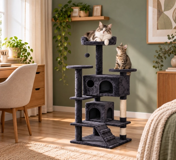 Flere etager til aktive katte