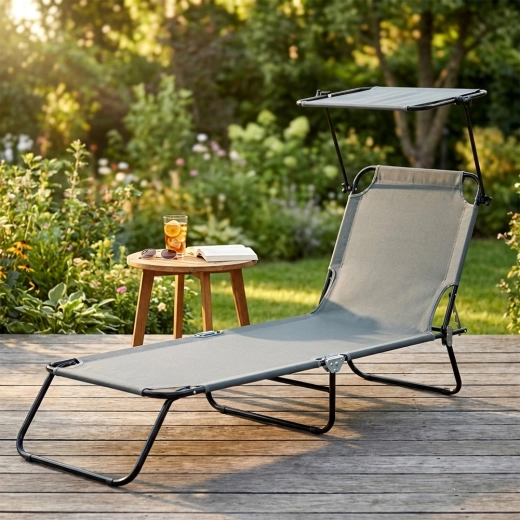 Justerbar solskærm for behagelig skygge