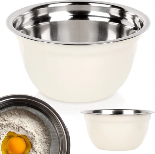 Holdbart rustfrit stål med elegant hvid overflade