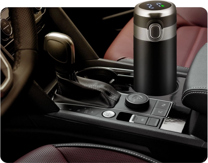 Robust konstruktion i rustfrit stål og perfekt til bilen