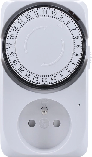 Solight mekanisk tidsafbryder til stikkontakt 24 t - 1 stk.