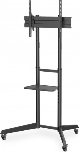 mobil tv-stand med hylde til 37–70", bæreevne 50 kg, VESA op til 600 × 400