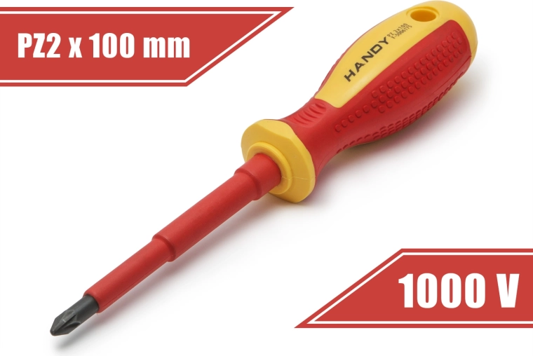 Isoleret PZ2-skruetrækker 100 mm til 1000 V