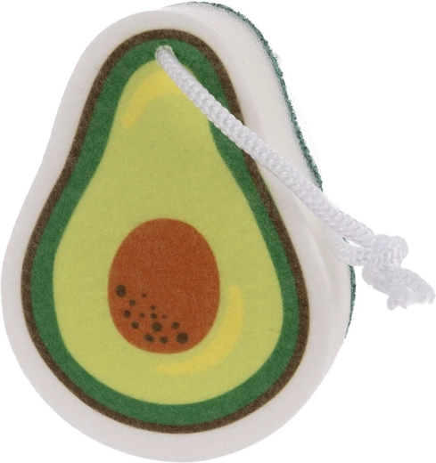 Opvaskesvamp med avocadomotiv