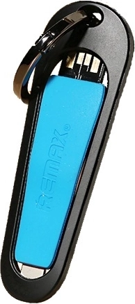 Remax RC-024i kort Lightning-kabel 8 cm blå til nøgler