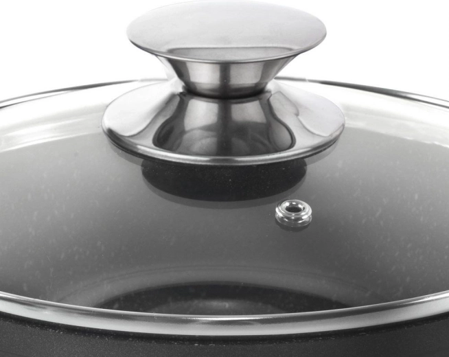 Glaslåg med dampventil