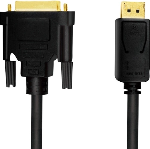 LogiLink-kabel DisplayPort 1.2 til DVI, 2 m, sort