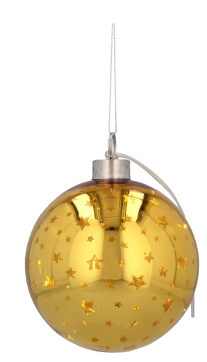 Elegant gyldent design med stjerner