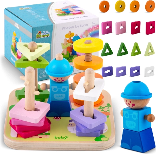 Træformings- og stable-sorter Ricokids