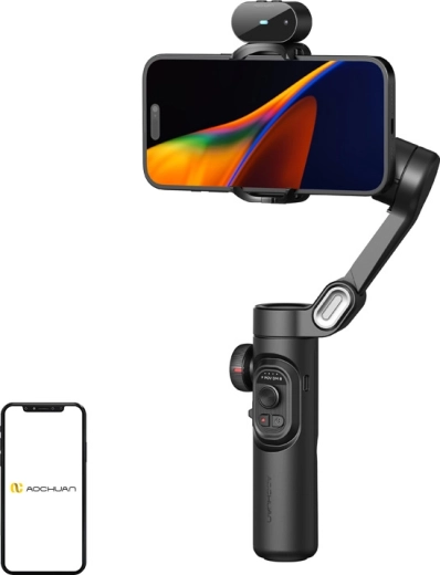 AOCHUAN Smart XE smartphone-stabilisator med AI-sensor, sort