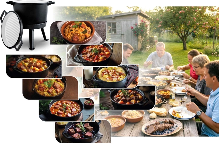 Vendbart låg som grillpande