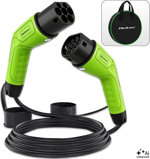 Ladekabel til elbiler Type 2, 11 kW, 16 A, 5 m