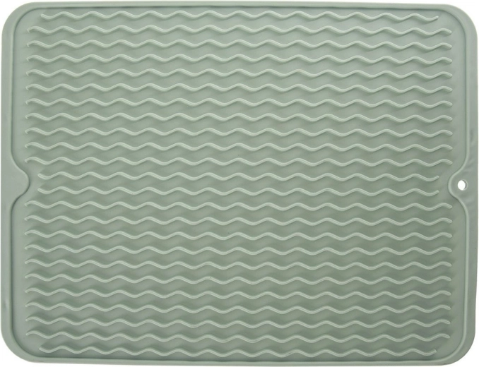 Silikoneafdrypningsmåtte til opvask, grøn 40 × 30,5 cm