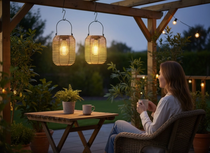 Atmosfære til terrasse og pergola