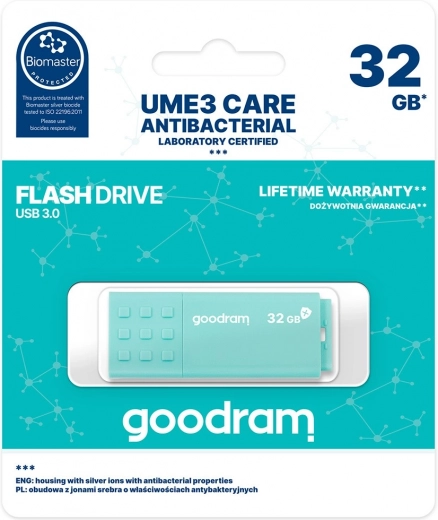 USB-flashdrev 3.0 GOODRAM Antibacterial 32 GB