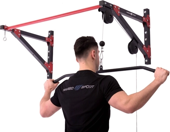 Glidende øverste kabeltræk med langt håndtag