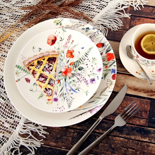 Praktisk diameter 20,5 cm til desserter og mellemmåltider