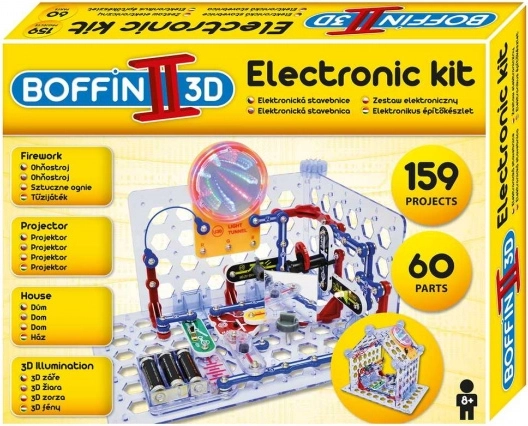 Boffin II 3D elektronisk byggesæt med 3D-effekter og projektor