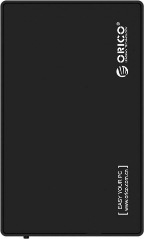 Orico ekstern boks til 3,5" HDD/SSD, USB 3.0 5 Gbps, USB‑A til USB‑B, sort
