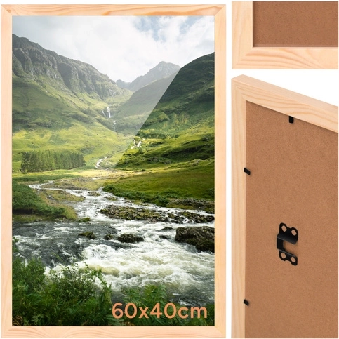 Træfotoramme Ruhhy 40 × 60 cm i fyrretræ