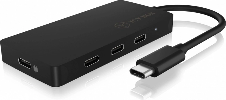 USB‑C hub ICY BOX med 4 porte og Power Delivery 100 W