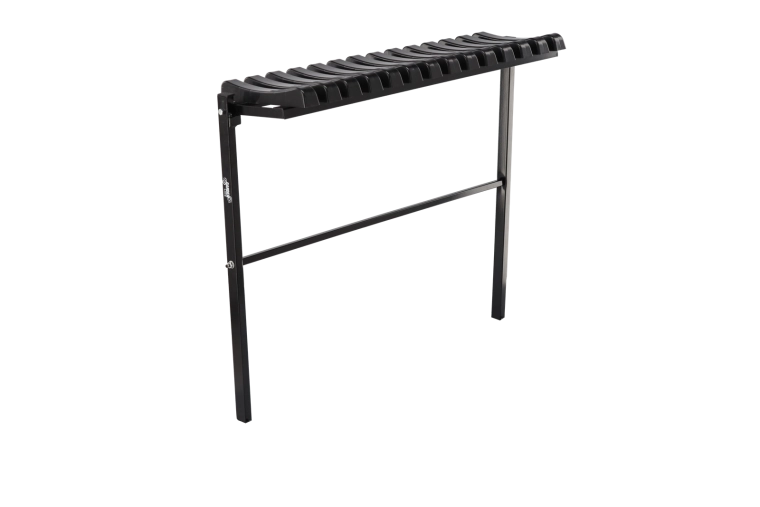 Sammenklappelig kirkegård bænk 86 cm sort - 1 stk.