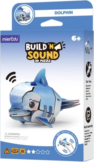 Puzzle 3D MierEdu byg og lyt – delfin