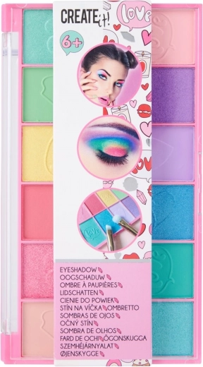 Øjenlågs-paletten pink 12 nuancer