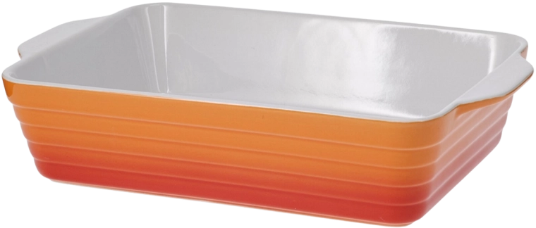 Varmefast ovnfast fad 31 × 19 cm orange