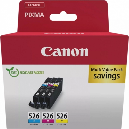 Multipack Canon CLI-526 cyan/magenta/gul