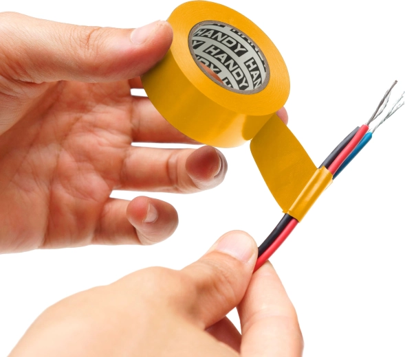 Gul PVC-isoleringstape 20 m