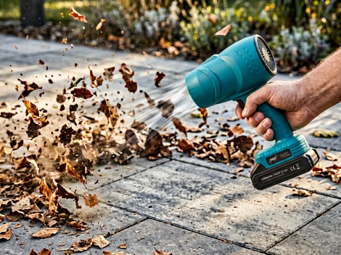 Kraftig luftstrøm til hurtig oprydning