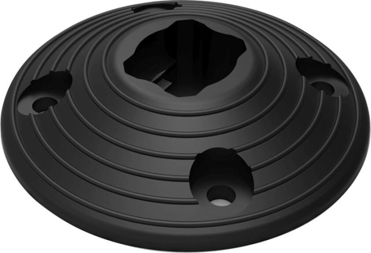 Rund aftagelig base til fleksibel afspærringspæl, ABS, diameter 200 × 50 mm