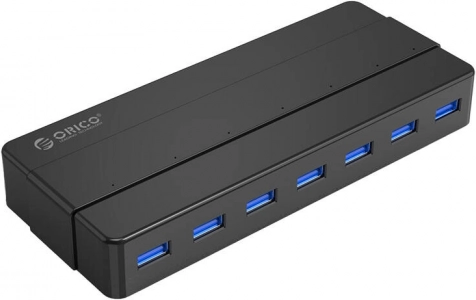 ORICO USB-hub 7× USB 3.0, sort