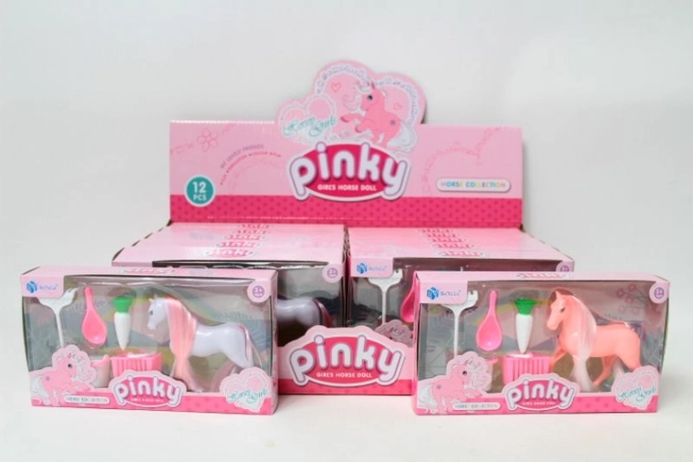 Pony med tilbehør
