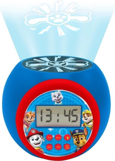 Digital projektionsvækkeur til børn med Paw Patrol-motiv