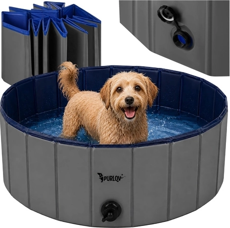 Sammenfoldelig hundepool PURLOV 100 × 30 cm