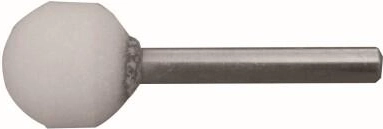 Kugleformet slibestift med skaft 20 mm, korn 60