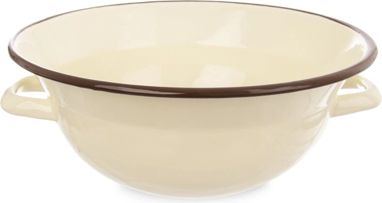 Emaljeret køkkenskål BROWN 26 cm, 2,5 l