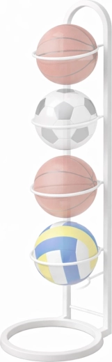 Pladsbesparende vertikalt design til 4 bolde