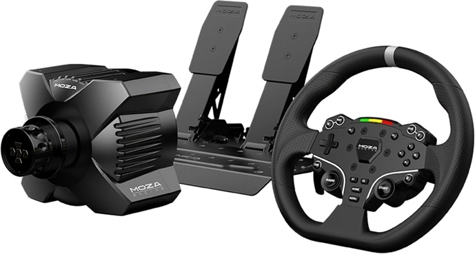 Komplet udstyr til racing på PC